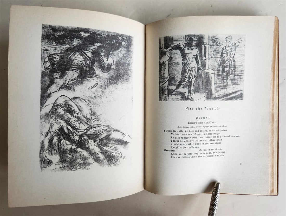 1925 ANTHONY & CLEOPATRA by WILLIAM SHAKESPEARE antique ILLUSTRATED - 14
