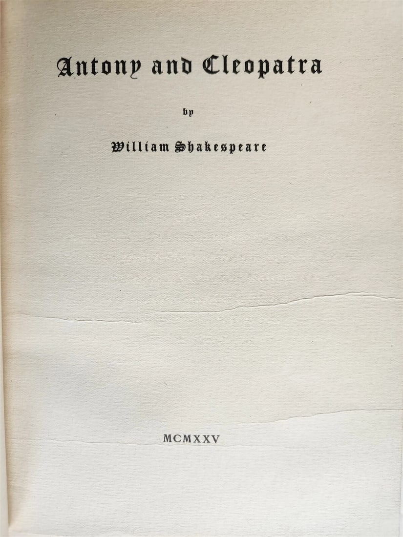 1925 ANTHONY & CLEOPATRA by WILLIAM SHAKESPEARE antique ILLUSTRATED - 4