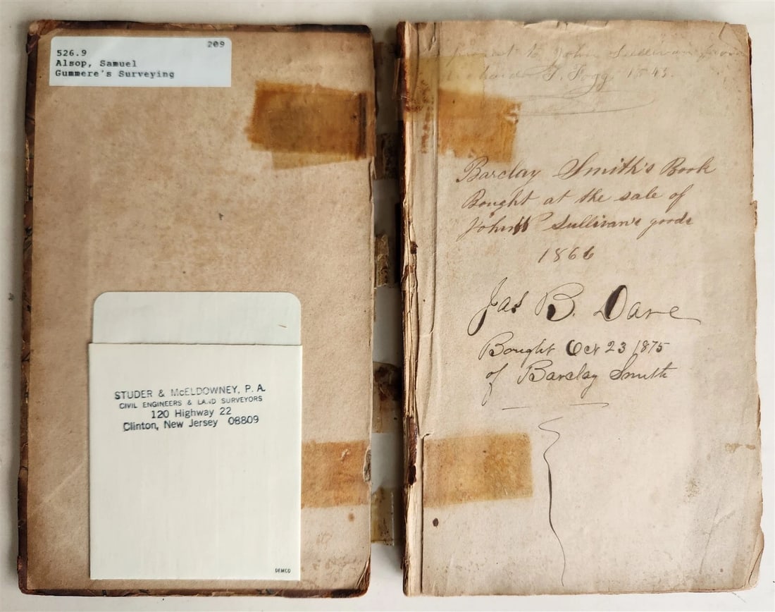 1837 COMPLETE KEY to GUMMERE'S SURVEYING by SAMUEL ALSOP antique PHILADELPHIA - 4