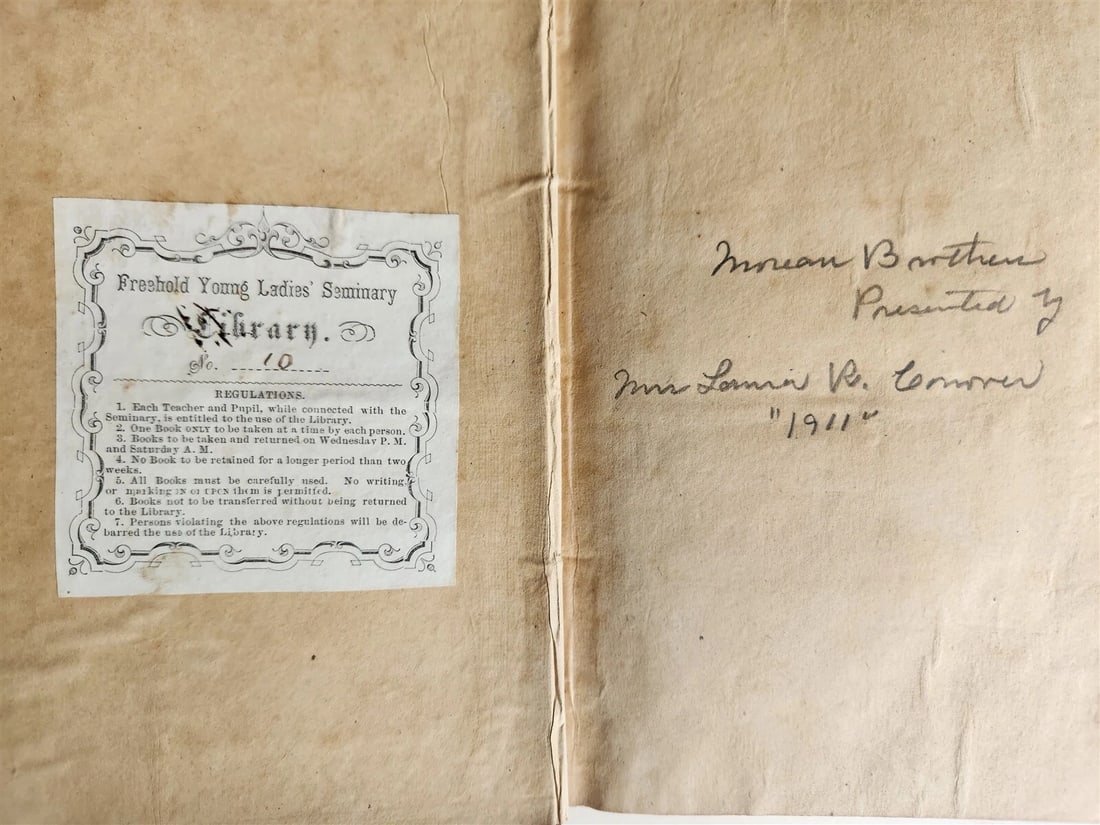 1864 JOURNAL of RESIDENCE on GEORGIAN PLANTATION antique CIVIL WAR ERA F.KEMBLE - 5