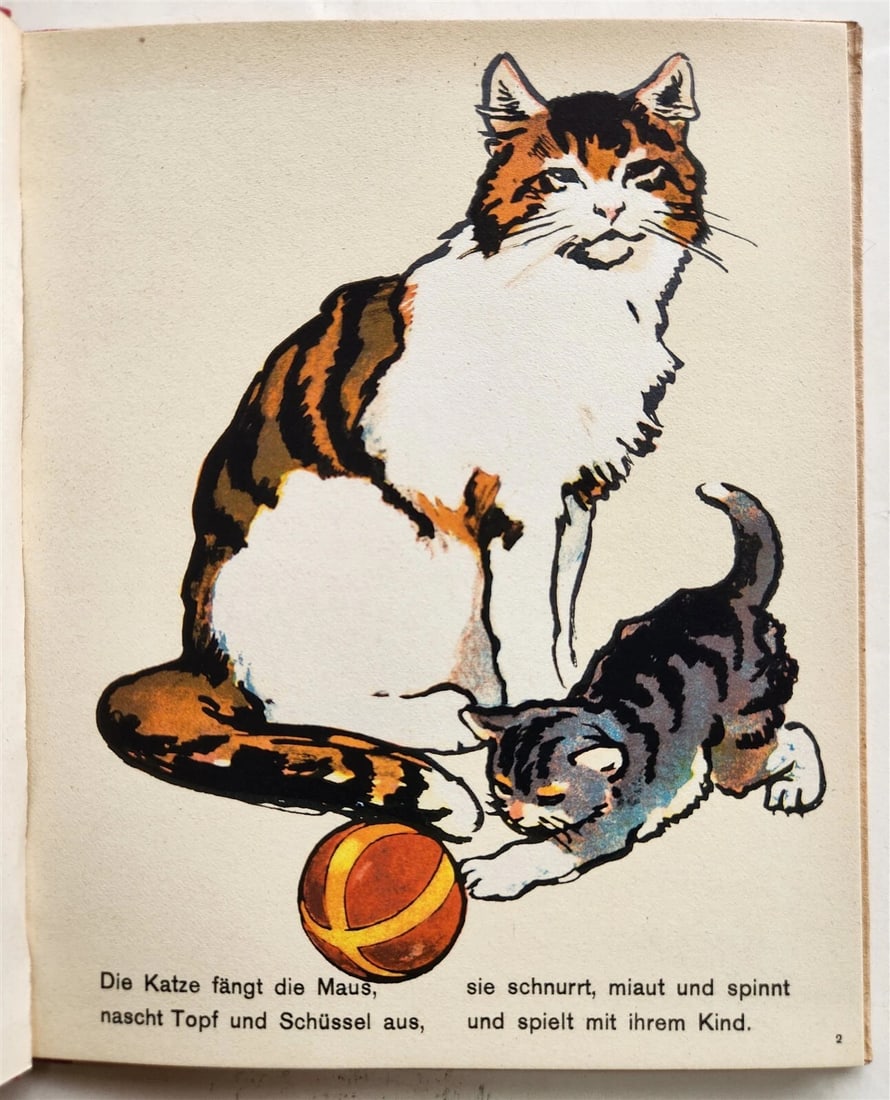 1960s ILLUSTRATED CHILDREN BOOK vintage NEUE TIER-BILDER by P.LEUTERITZ - 4