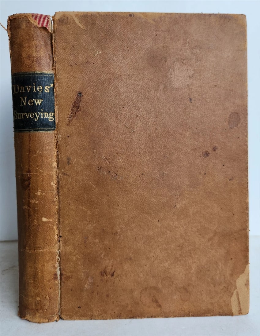 1870 ELEMENTS of SURVEYING & LEVELLING by CHARLES DAVIES antique ILLUSTRATED - 2