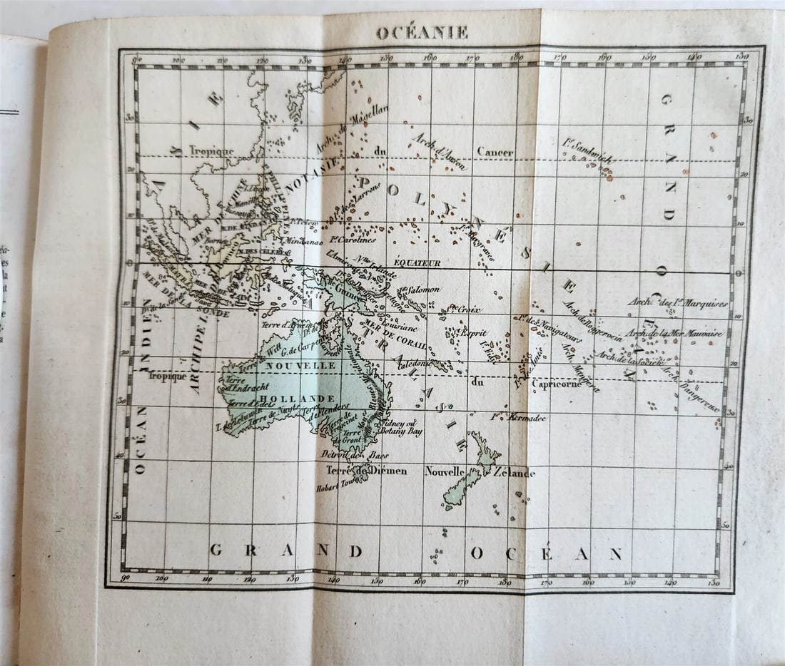 1828 GEORGAPHY in FRENCH antique ILLUSTRATED w/ 8 MAPS - 11