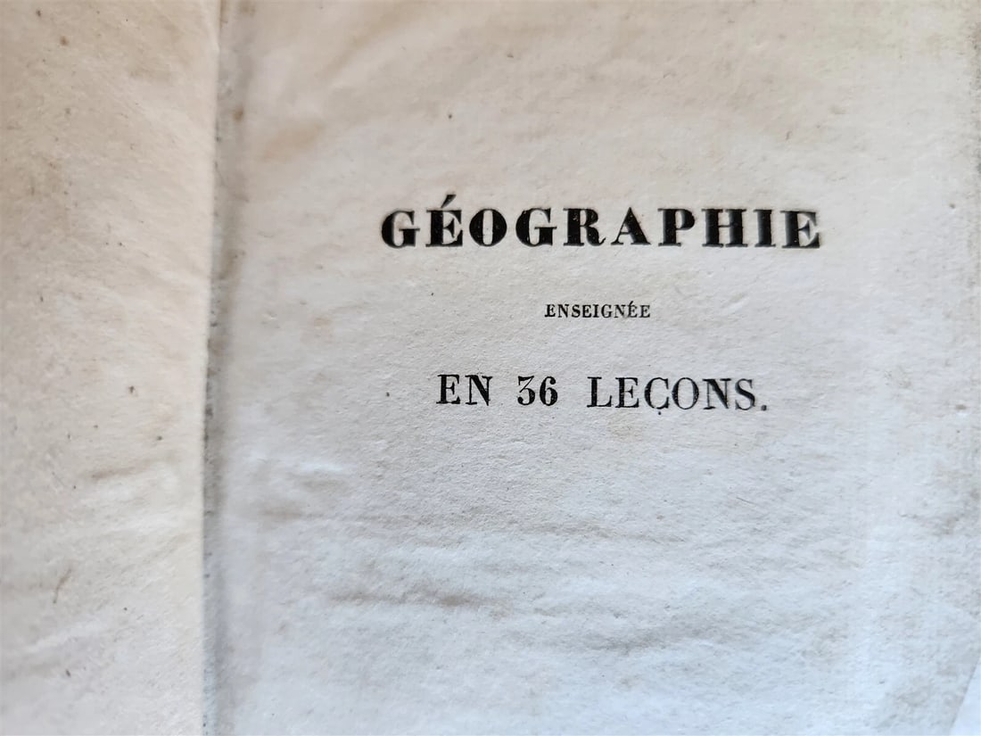 1828 GEORGAPHY in FRENCH antique ILLUSTRATED w/ 8 MAPS - 3