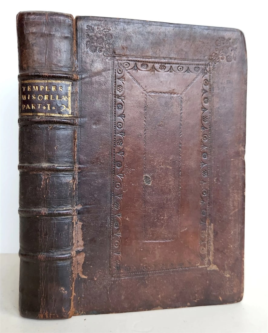 1705 WILLIAM TEMPLE MISCELLANEA antique in ENGLISH - 2