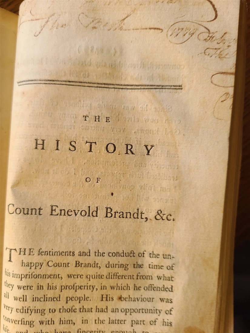 1773 CONVERSION & DEATH of COUNT STRUENSEE Prime Minister of Denmark antique - 4