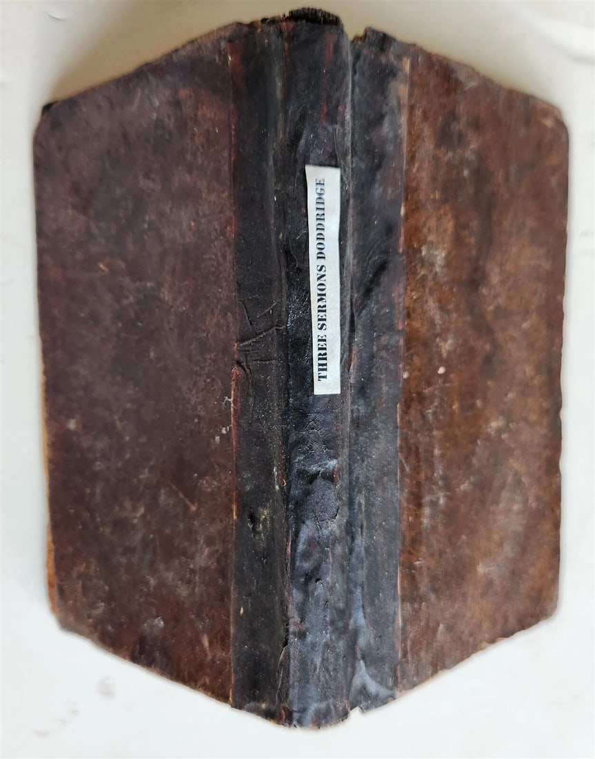 1789 SERMONS by PHILIP DODDRIDGE antique in ENGLISH Providence AMERICANA - 2