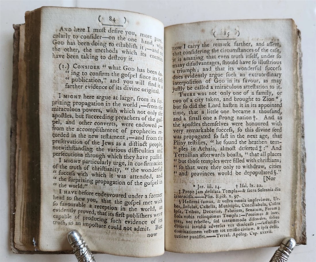 1789 SERMONS by PHILIP DODDRIDGE antique in ENGLISH Providence AMERICANA - 3