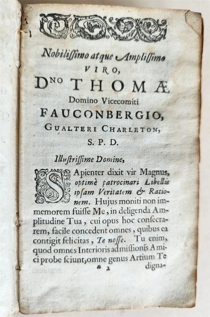 1681 Exercitationes de Oeconomica Animali antique VELLUM BINDING - 4