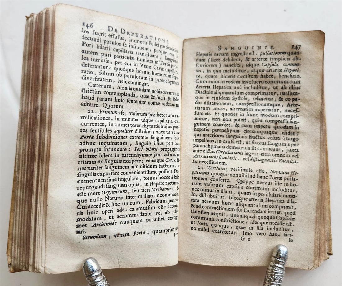 1681 Exercitationes de Oeconomica Animali antique VELLUM BINDING - 5