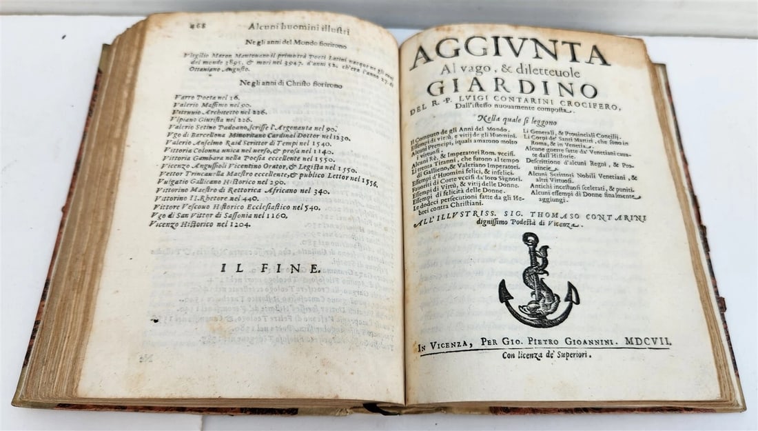 1607 IL VAGO & DILETTEUOLE GIARDINO OVE SI LEGGONO antique ITALIAN - 3