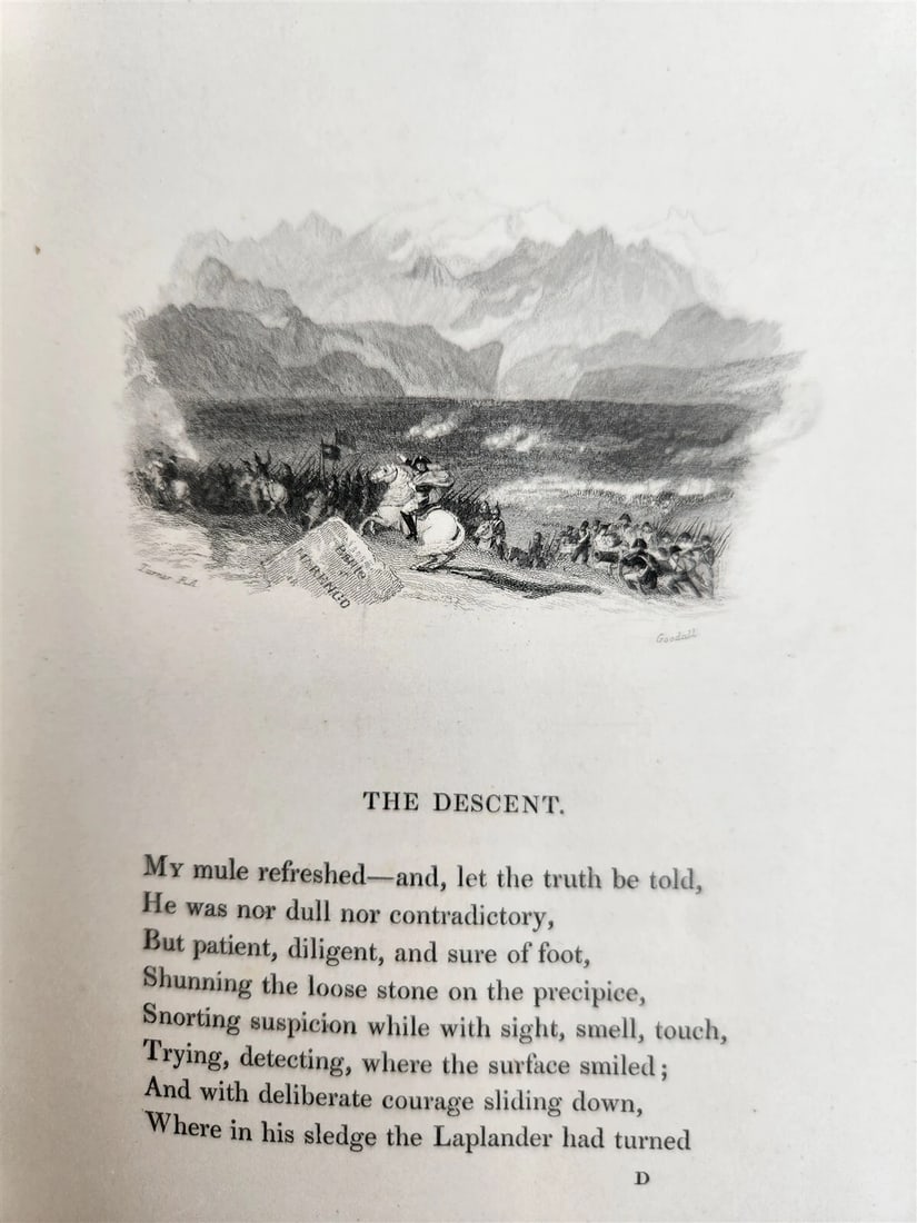 1834 POEMS of SAMUEL ROGERS antique 2 VOLS DECORATIVE BINDING poetry ILLUSTRATED - 13