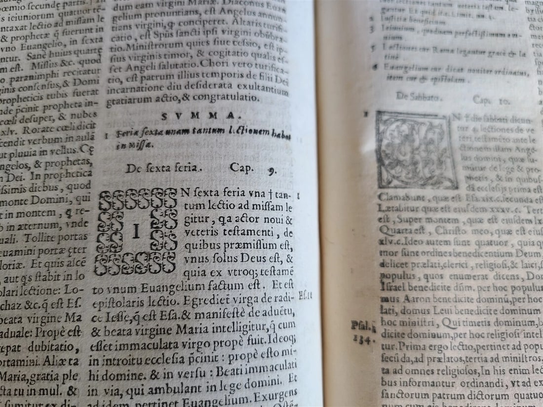 1572 RATIONALE DIVINORUM OFFICIORUM antique Roman Rite laws ceremonies customs - 11