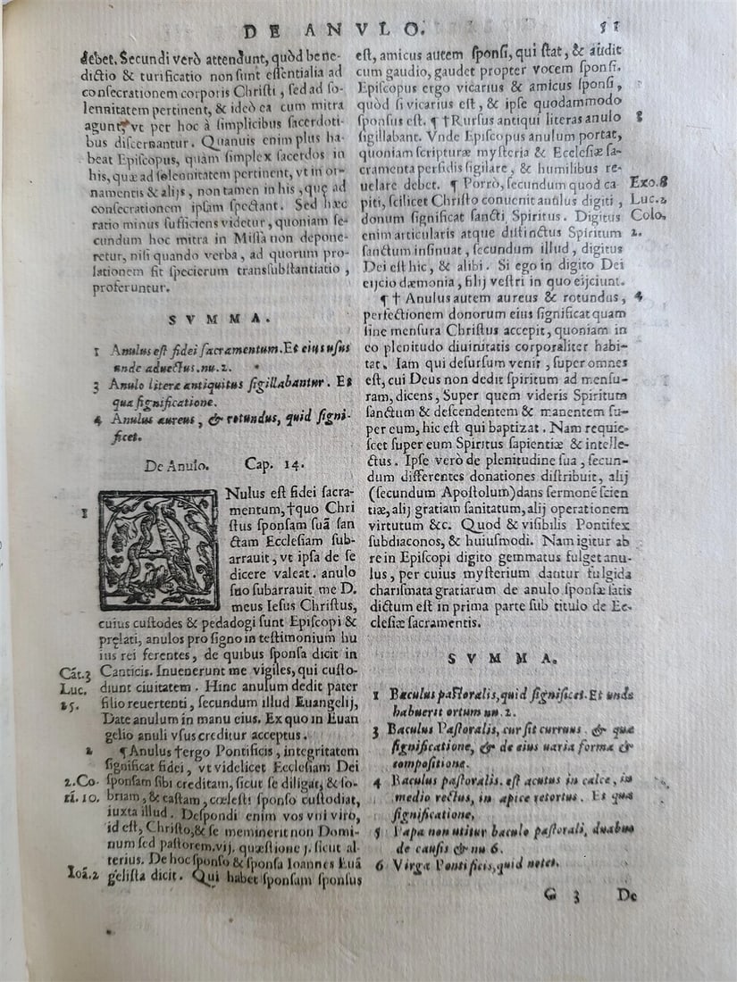 1572 RATIONALE DIVINORUM OFFICIORUM antique Roman Rite laws ceremonies customs - 5