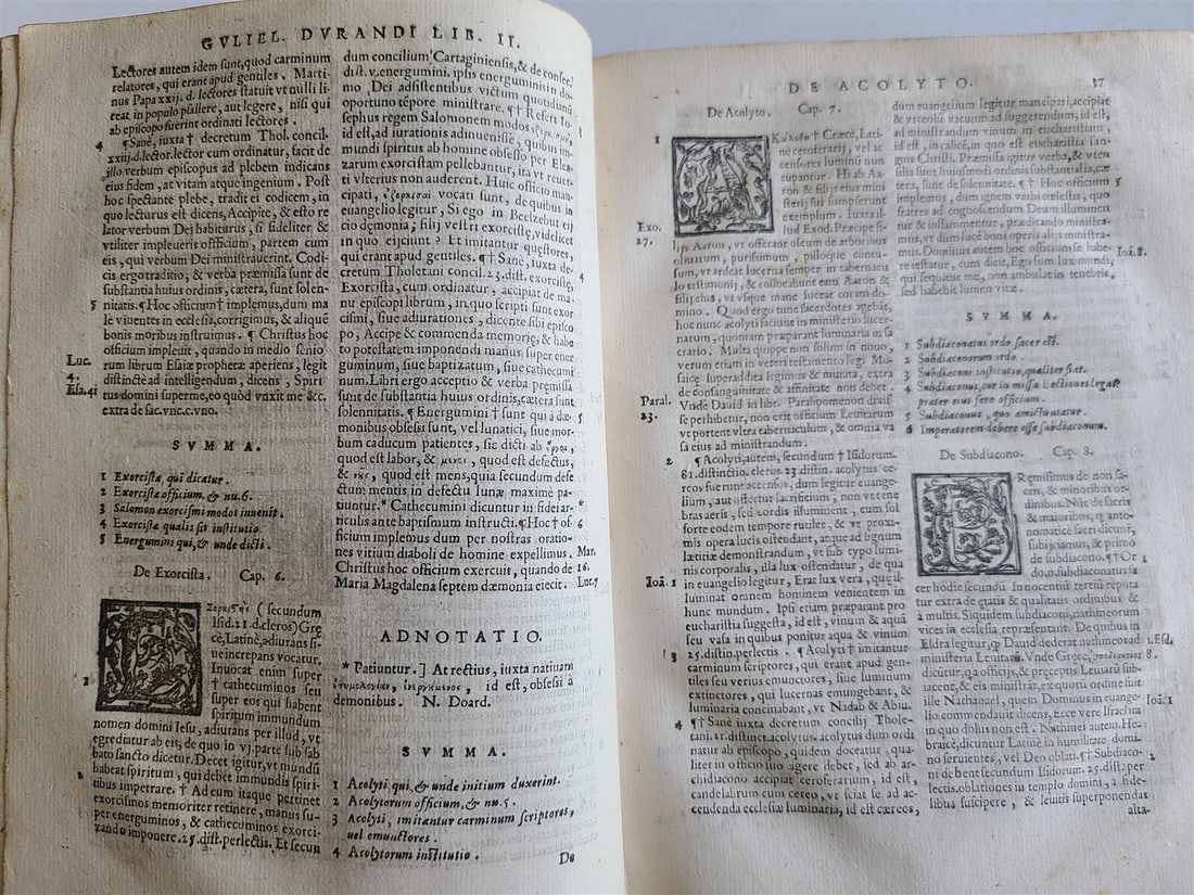 1572 RATIONALE DIVINORUM OFFICIORUM antique Roman Rite laws ceremonies customs - 6
