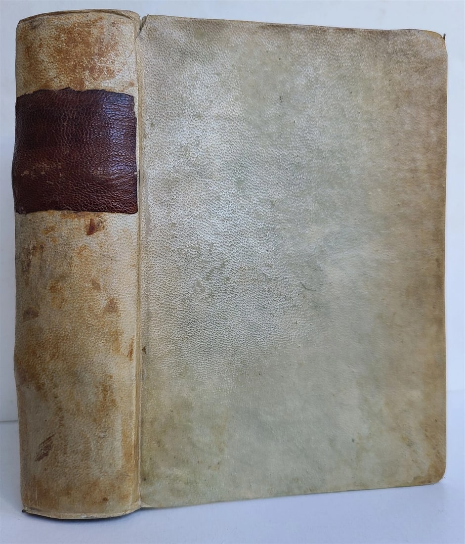 1584 COMPENDIUM THEOLOGICAE VERITATIS by ALBERTI MAGNI antique VELLUM 16th CENT. - 2
