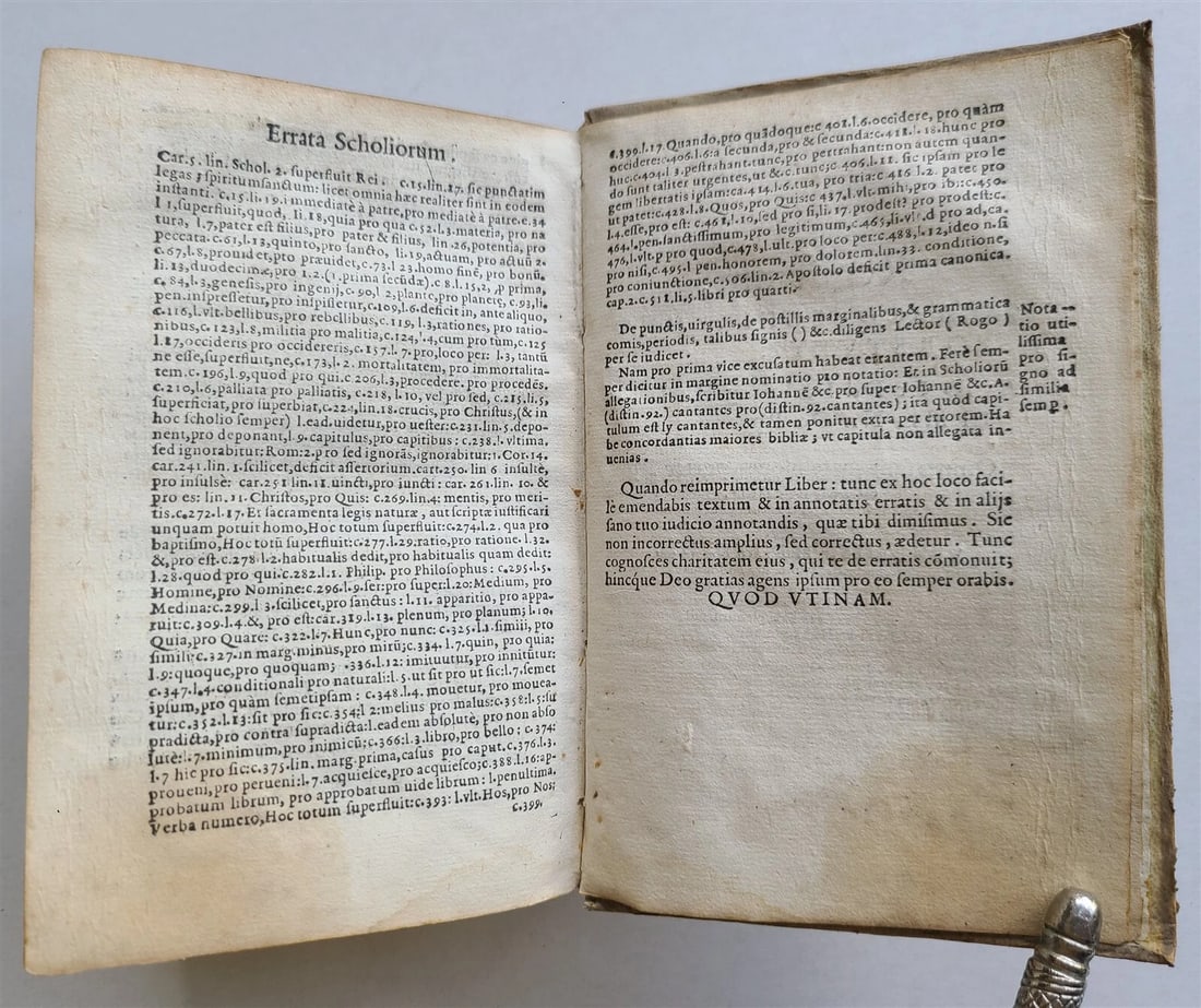 1584 COMPENDIUM THEOLOGICAE VERITATIS by ALBERTI MAGNI antique VELLUM 16th CENT. - 7