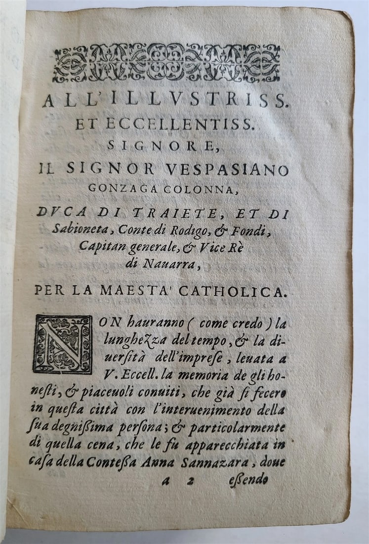 1590 LA CIVIL CONVERSATIONE DEL SIGNOR STEFANO GUAZZO antique VELLUM 16th CENT. - 5