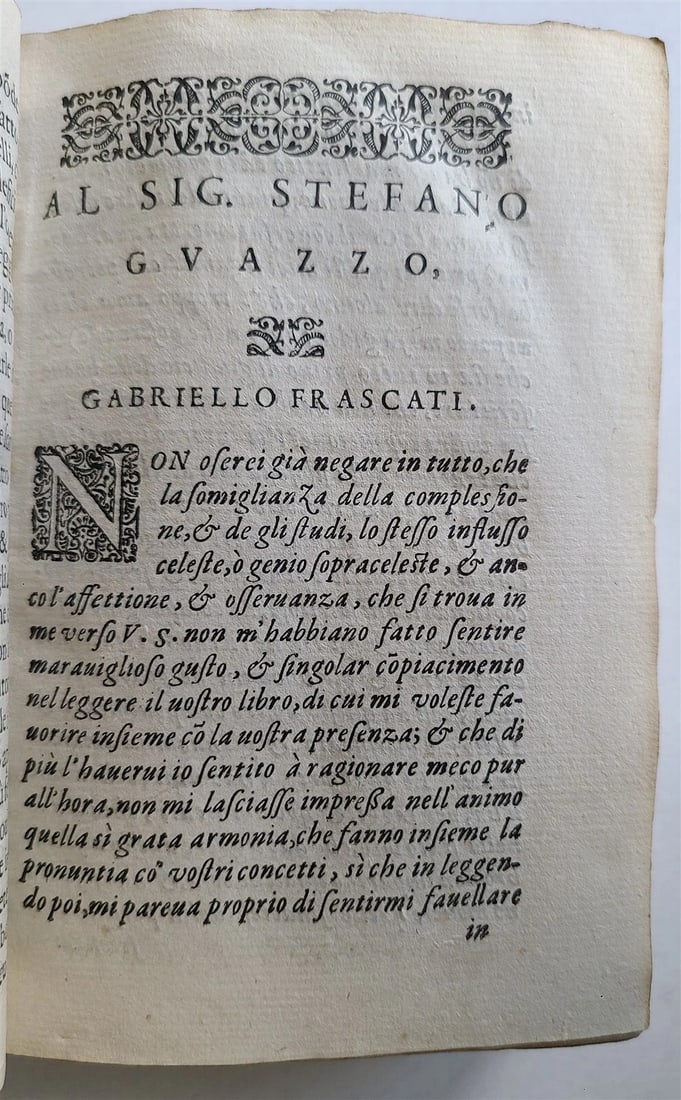 1590 LA CIVIL CONVERSATIONE DEL SIGNOR STEFANO GUAZZO antique VELLUM 16th CENT. - 7