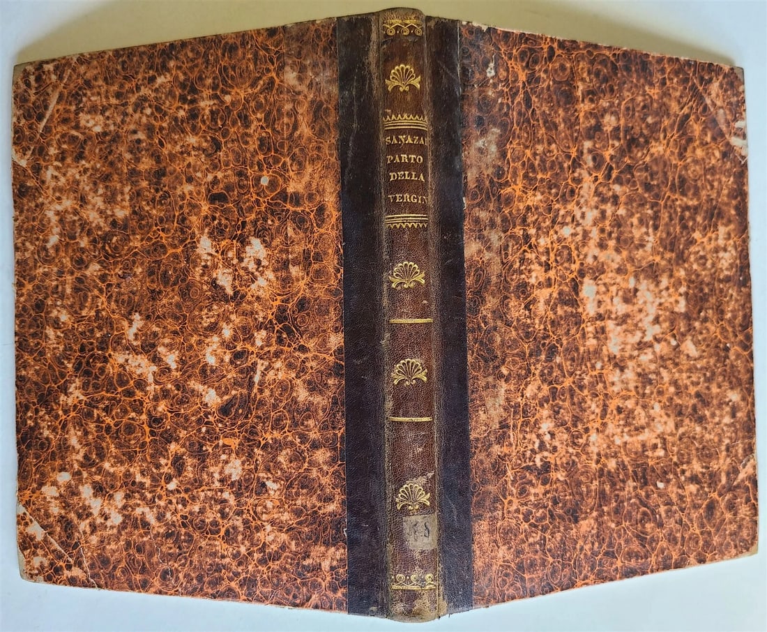 1588 DEL PARTO DELLA VERGINE DEL SANAZARO antique 16th CENT. POETRY illustrated - 5