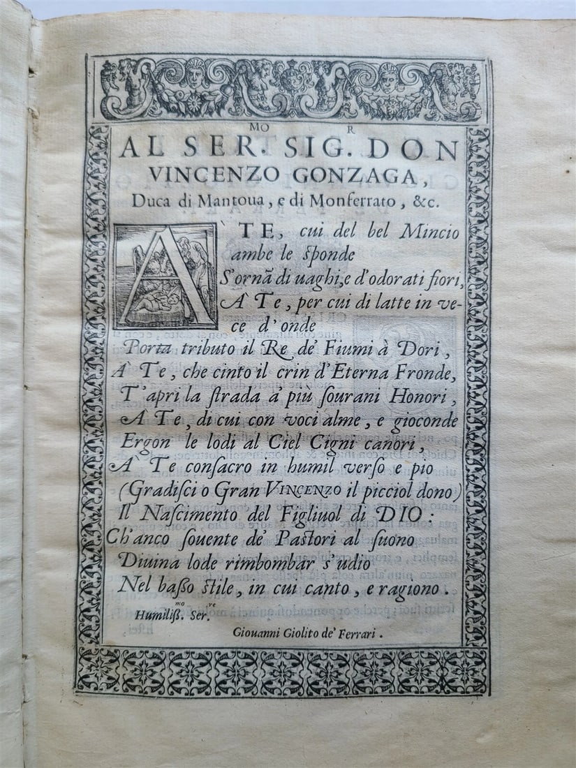 1588 DEL PARTO DELLA VERGINE DEL SANAZARO antique 16th CENT. POETRY illustrated - 7