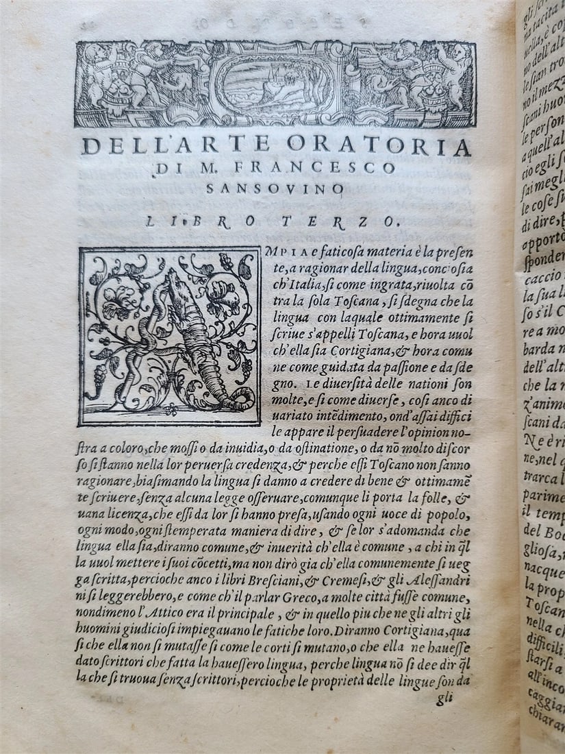 1569 ORATIONS by MANY ILLUSTRIOUS MEN - FRANCESCO SANSOVINO antique VELLUM - 10