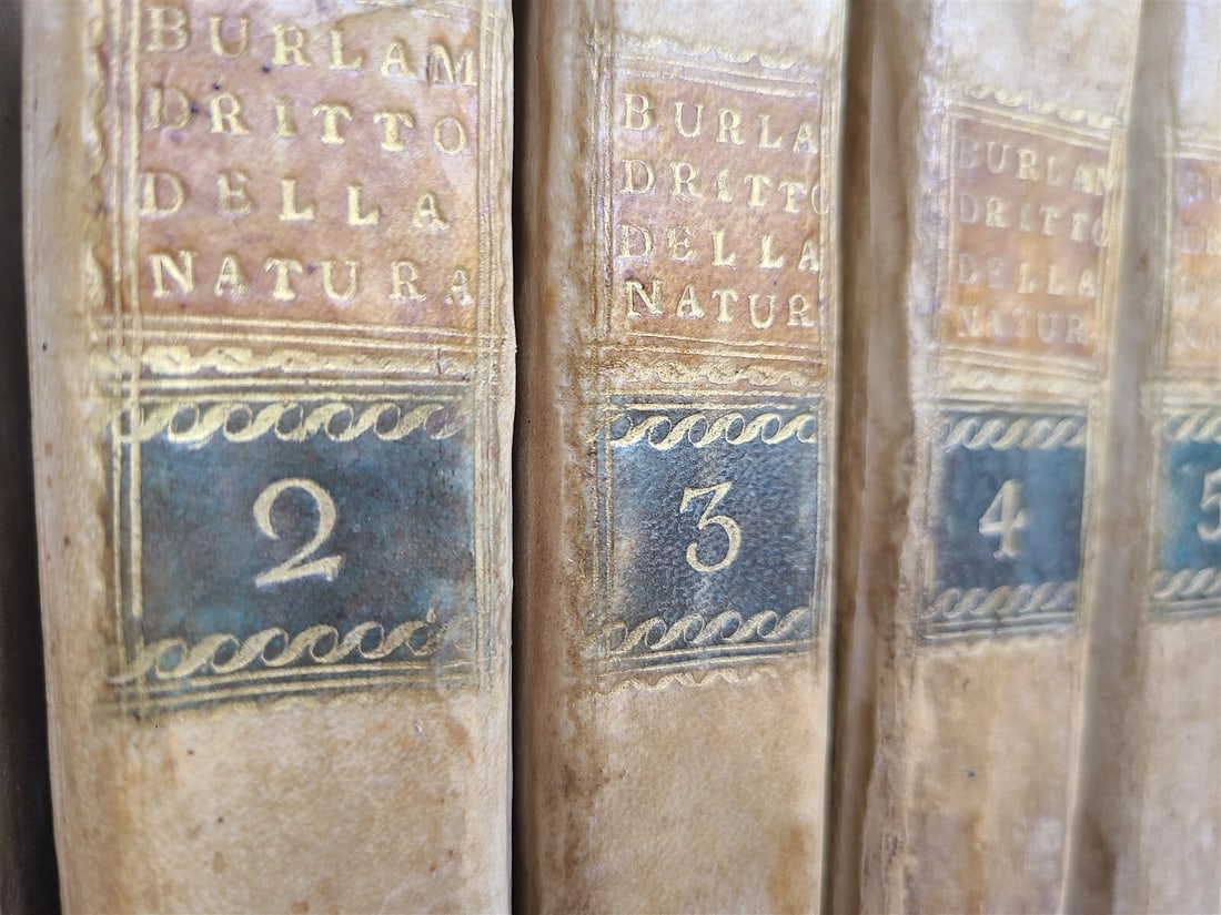 1780-82 ORIGIIN & NATURE of CIVIL SOCIETY & GOVERNMENT antique 8 VOLUMES vellum - 2