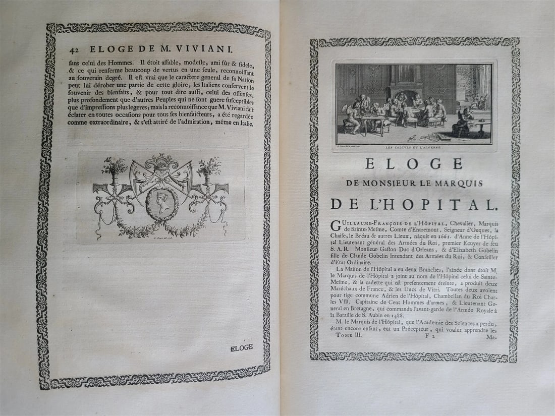 1728 Bernard Le Bovier de Fontenelle WORKS 3 FOLIO VOLUMES ILLUSTRATED antique - 12