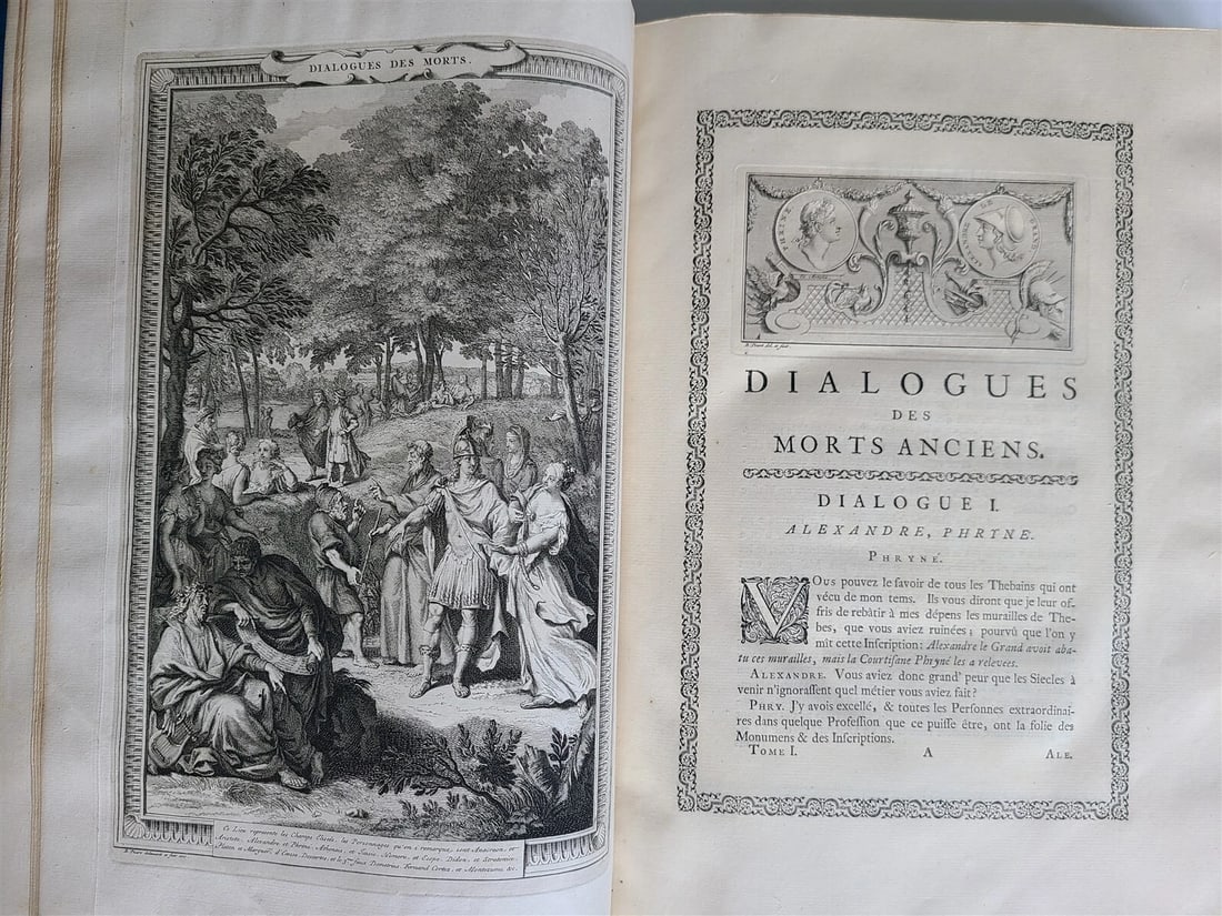 1728 Bernard Le Bovier de Fontenelle WORKS 3 FOLIO VOLUMES ILLUSTRATED antique - 4