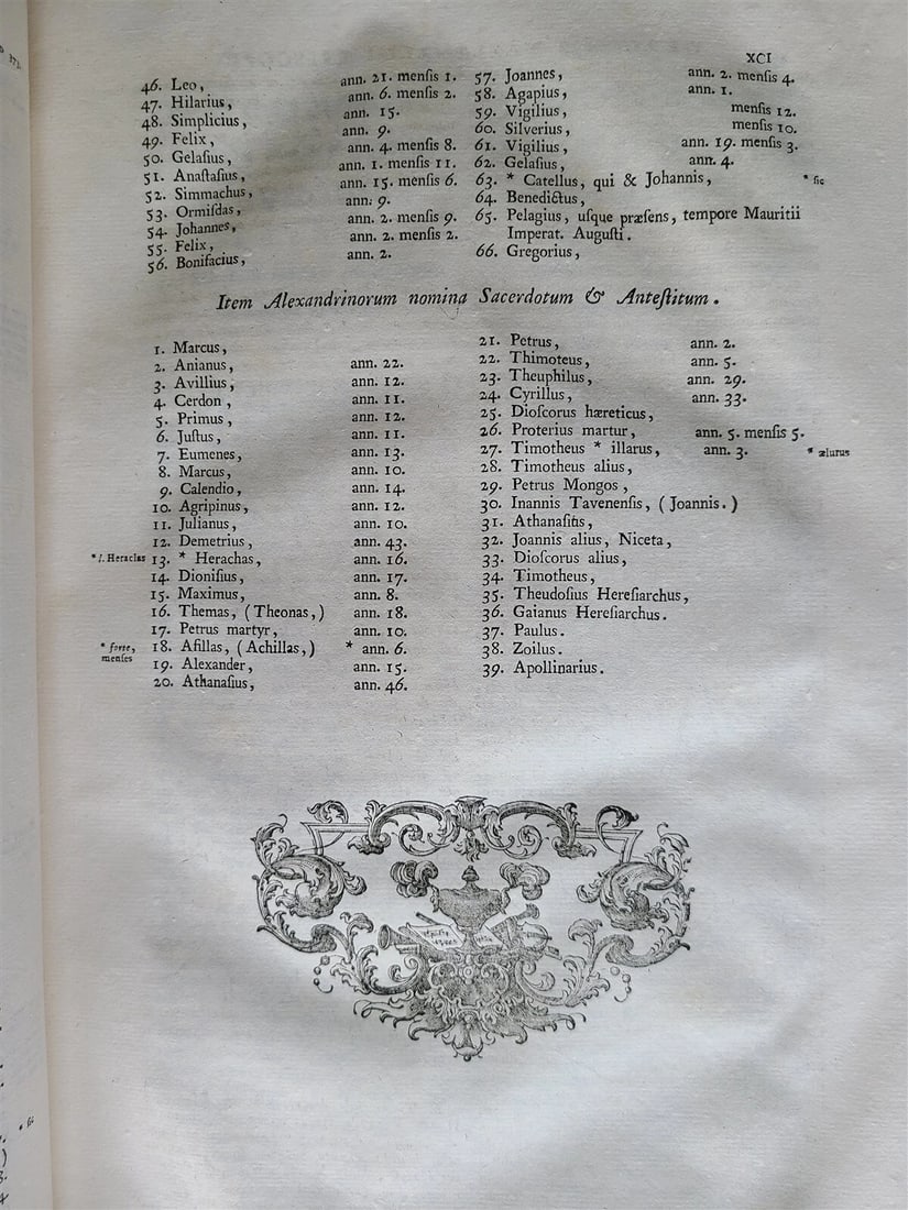 1777 ATHANASIUS of ALEXANDRIA 2 VOLUMES PIGKIN BOUND FOLIO antique w/ MAP - 8