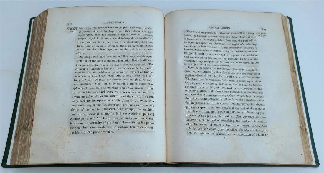 1808 HISTORY of BARBADOS from 1605 to 1801 by John POYER antique RARE - 4