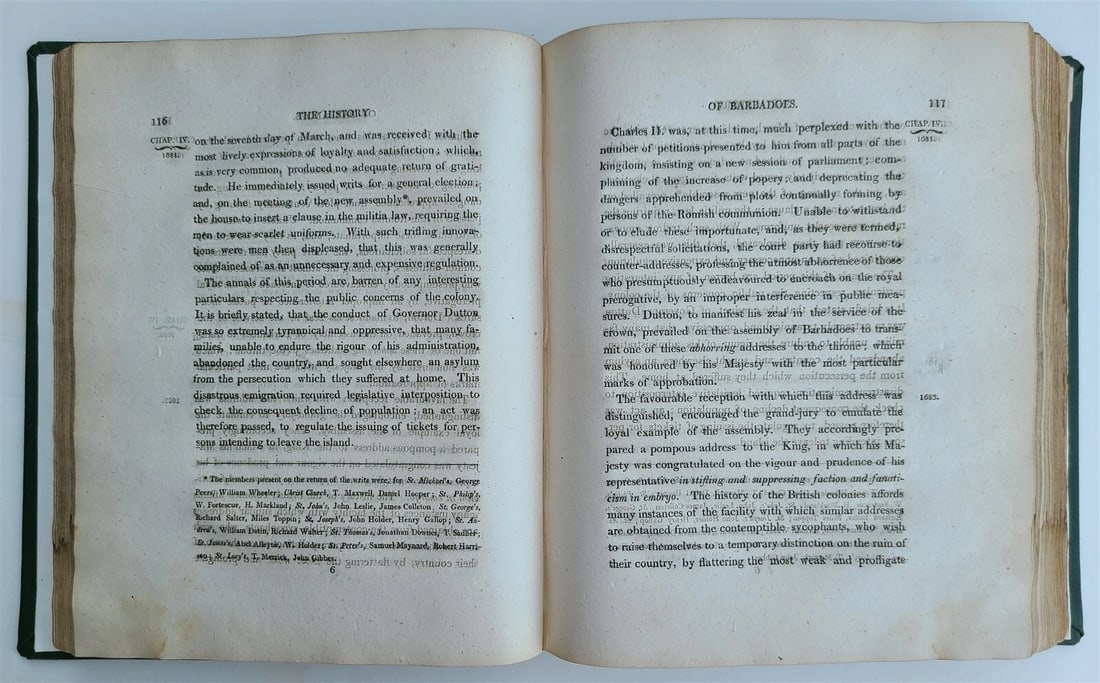 1808 HISTORY of BARBADOS from 1605 to 1801 by John POYER antique RARE - 8