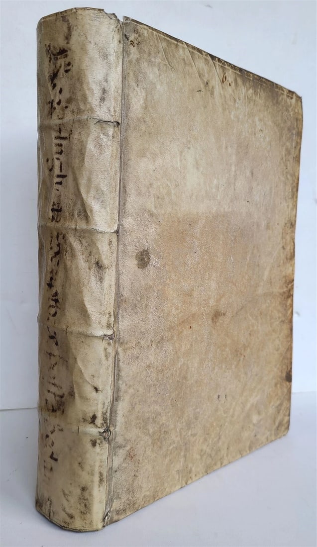 1596 ENGLISH CHRONICLES H. SAVILE antique Rerum Anglicarum Scriptores VELLUM - 3