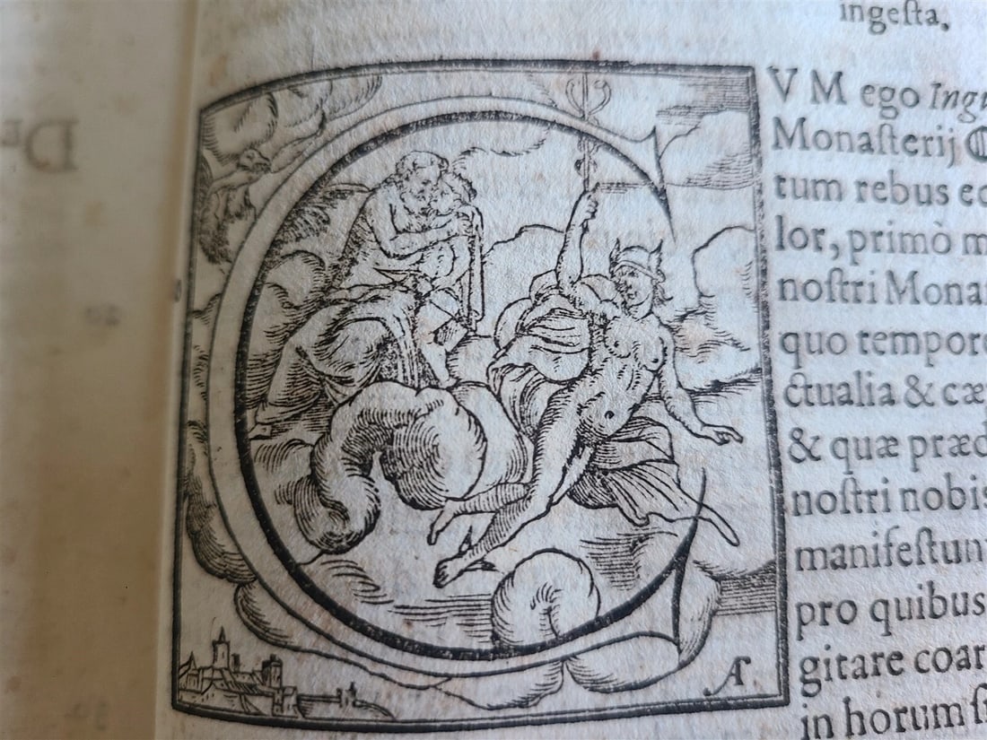 1596 ENGLISH CHRONICLES H. SAVILE antique Rerum Anglicarum Scriptores VELLUM - 6