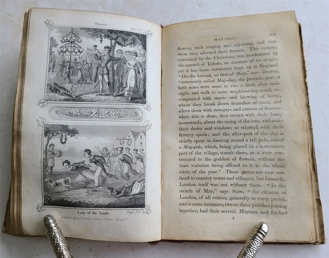 1825 PICTURE of MANNERS CUSTOMS SPORTS & PASTIMES of ENGLAND antique illustrated - 10