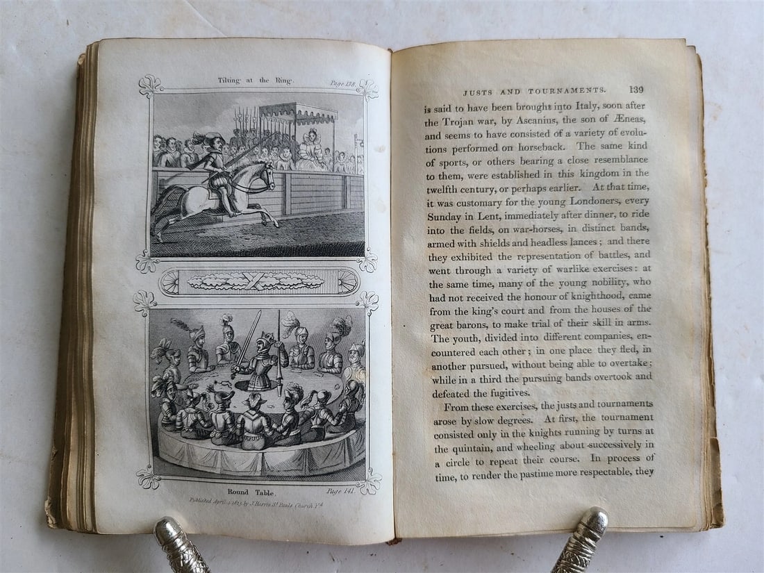 1825 PICTURE of MANNERS CUSTOMS SPORTS & PASTIMES of ENGLAND antique illustrated - 8