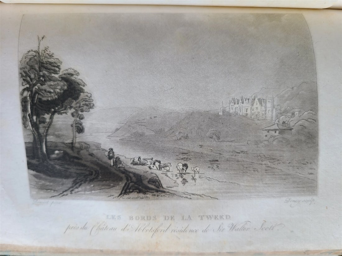 1825 HISTORICAL & LITERARY TRIP TO ENGLAND & SCOTLAND 3 VOLS antique ILLUSTRATED - 11