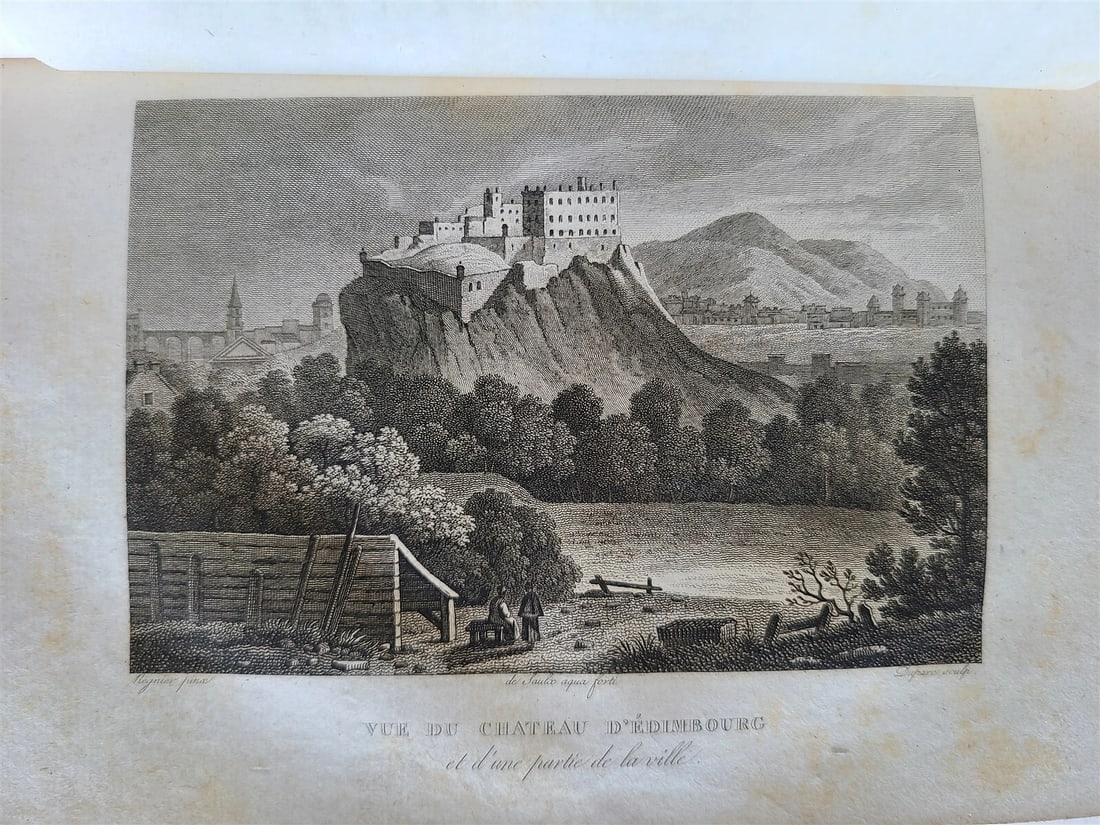 1825 HISTORICAL & LITERARY TRIP TO ENGLAND & SCOTLAND 3 VOLS antique ILLUSTRATED - 13