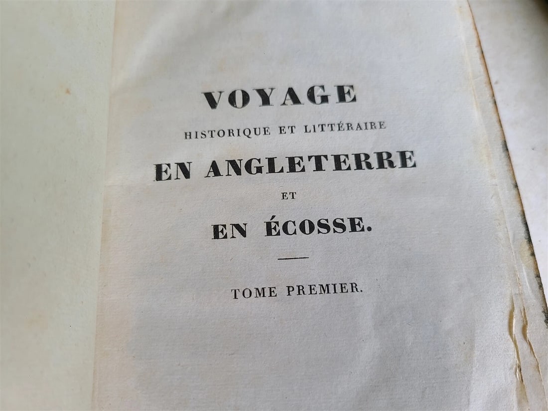 1825 HISTORICAL & LITERARY TRIP TO ENGLAND & SCOTLAND 3 VOLS antique ILLUSTRATED - 3