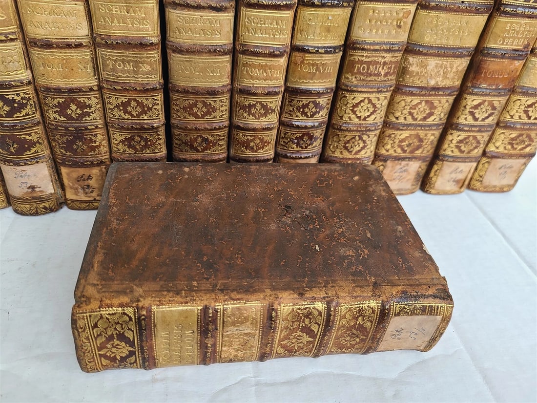 1780-89 THEOLOGY by DOMINICI SCHRAM 12 VOLUMES ILLUSTRATED antique DECORATIVE - 3