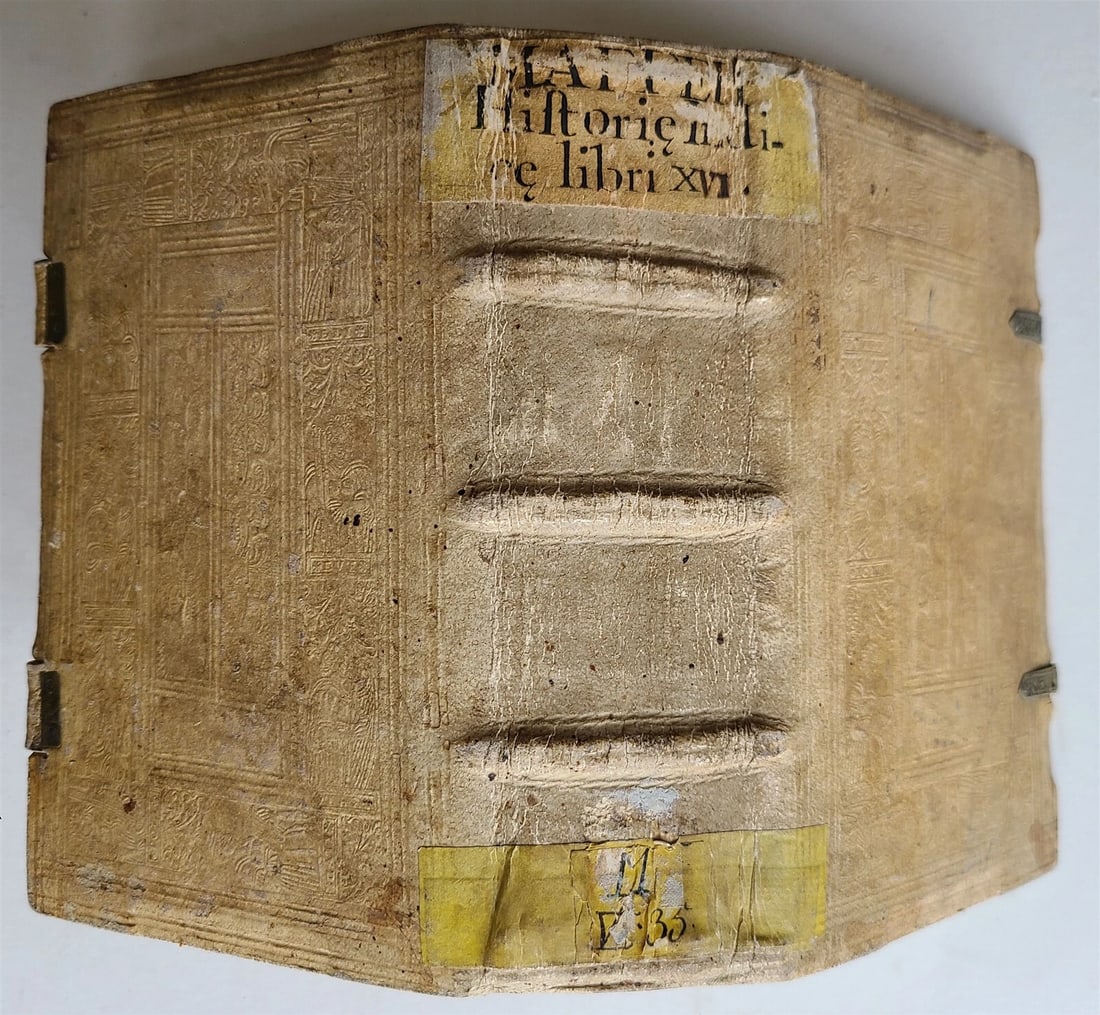 1605 HISTORY of INDIA by G. Maffei LATIN antique PIGSKIN Historiarum Indicarum - 4