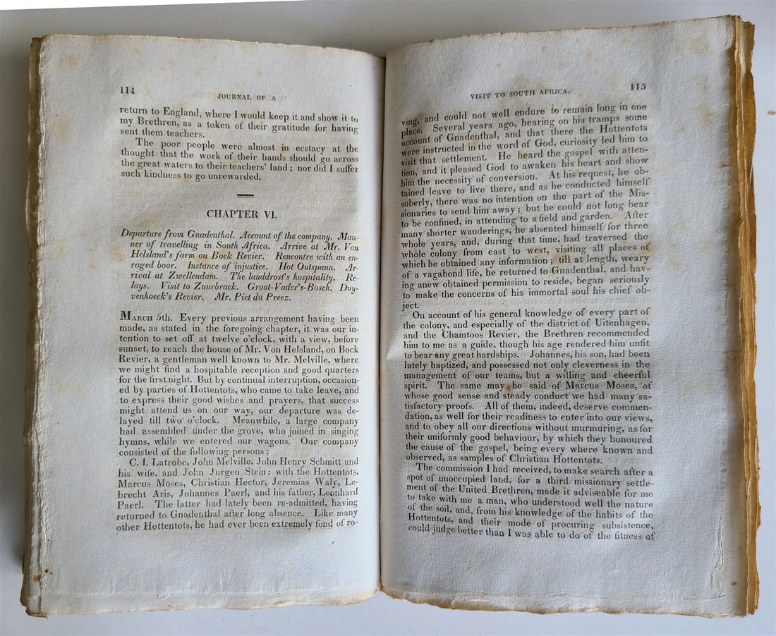 1818 JOURNAL of VISIT TO SOUTH AFRICA in 1815 & 1816 by LATROBE antique ENGLISH - 4