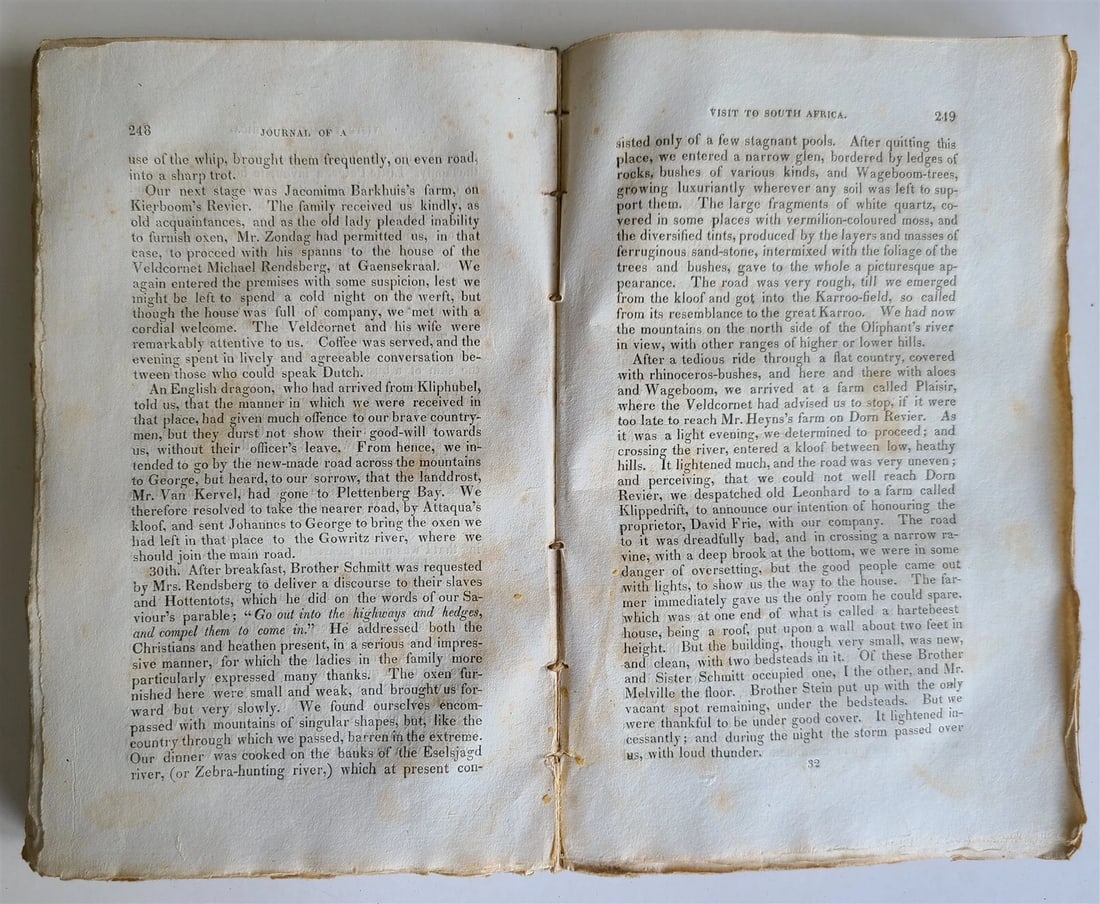 1818 JOURNAL of VISIT TO SOUTH AFRICA in 1815 & 1816 by LATROBE antique ENGLISH - 5