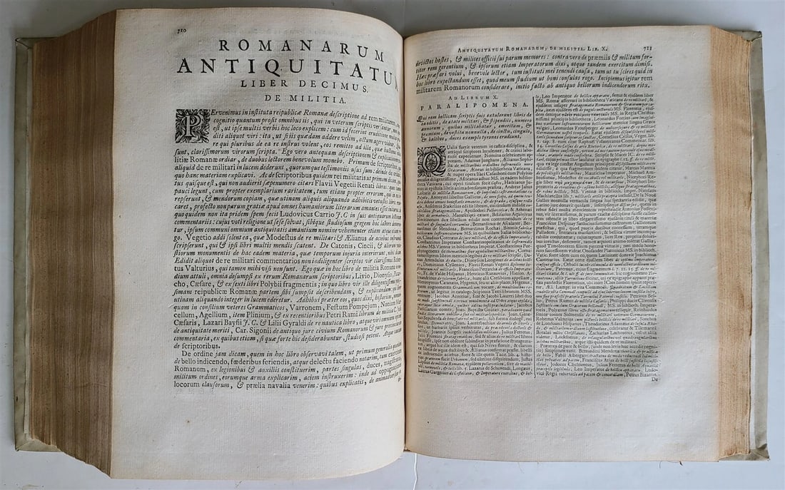 1743 ROMAN HISTORY antique ILLUSTRATED VELLUM BOUND Antiquitatum Romanarum LATIN - 9