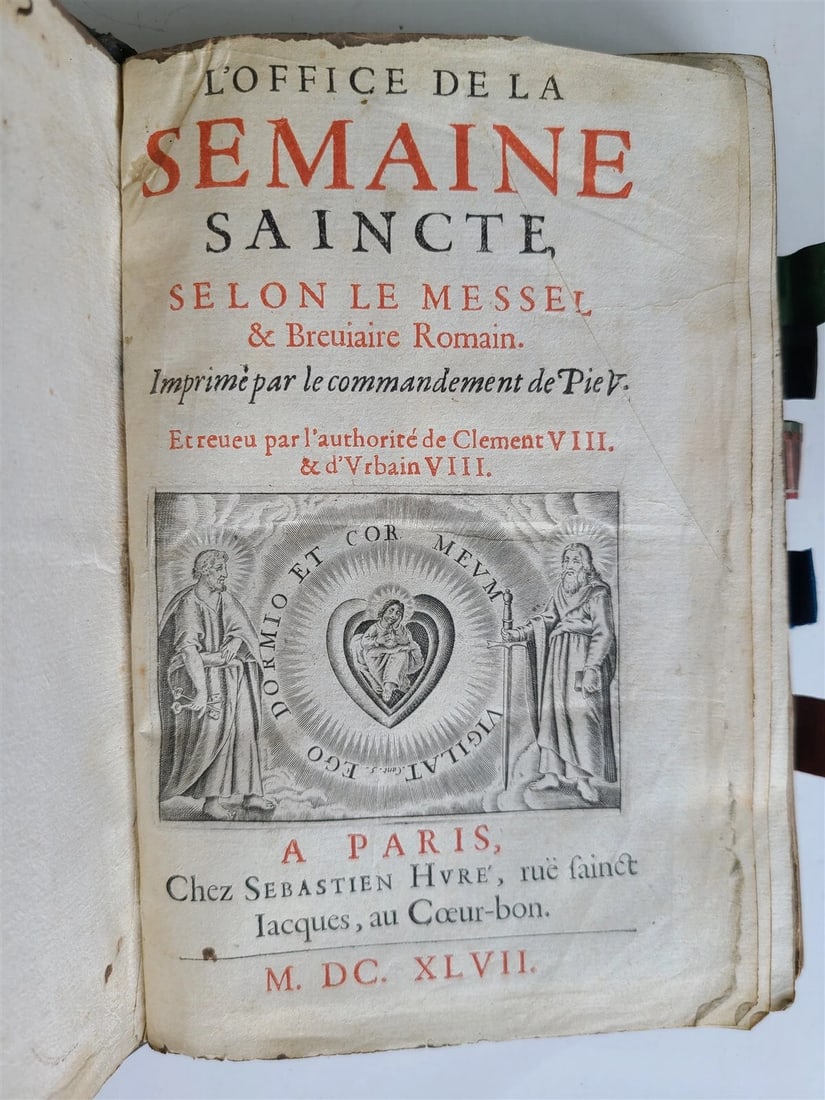 1647 L'OFFICE DE LA SEMAINE SAINCTE antique MISSAL BREVIARY - 5