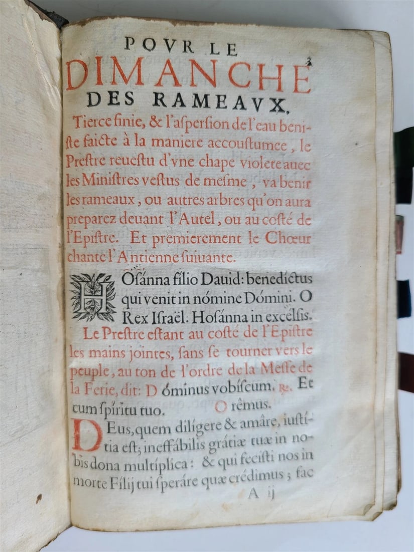 1647 L'OFFICE DE LA SEMAINE SAINCTE antique MISSAL BREVIARY - 6