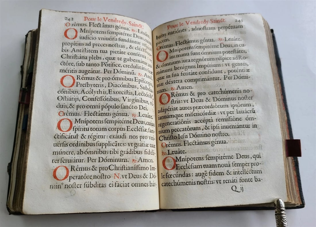 1647 L'OFFICE DE LA SEMAINE SAINCTE antique MISSAL BREVIARY - 9