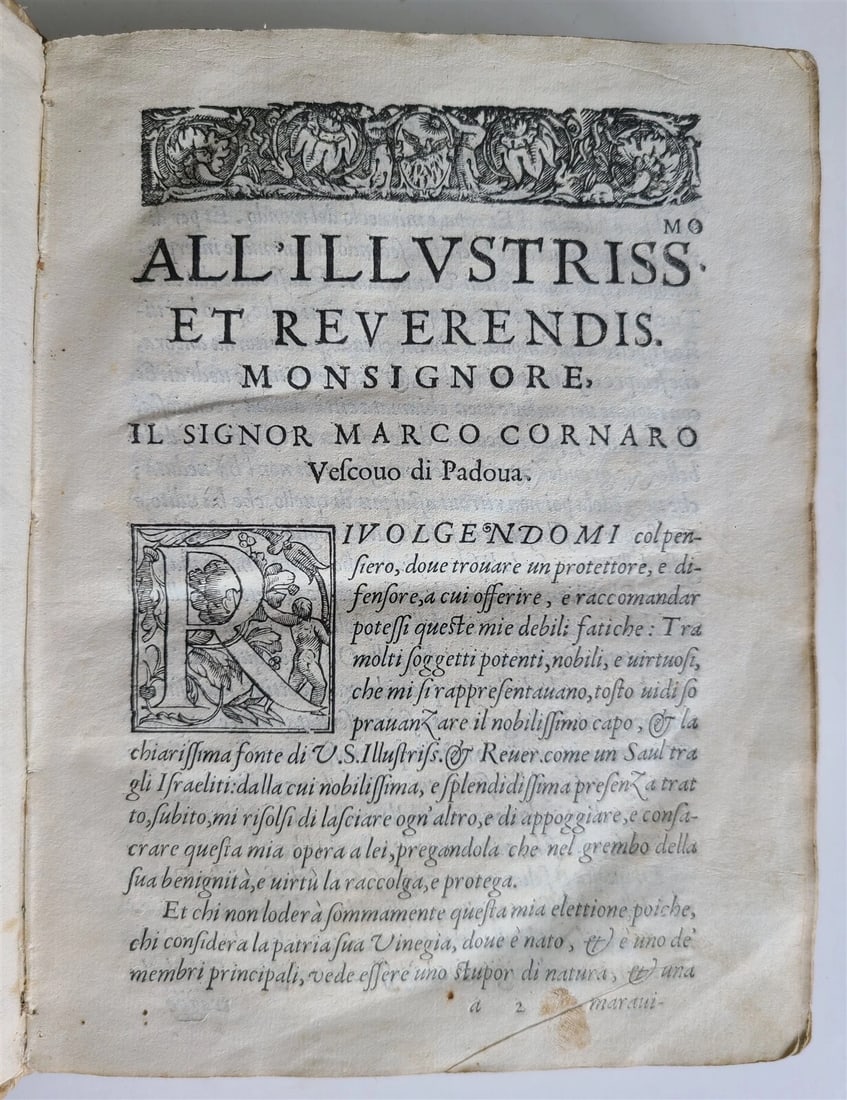 1596 PREDICHE SOPRA I QUATTRO NOVISSIMI antique 16th CENTURY VELLUM BINDING 16 c - 4