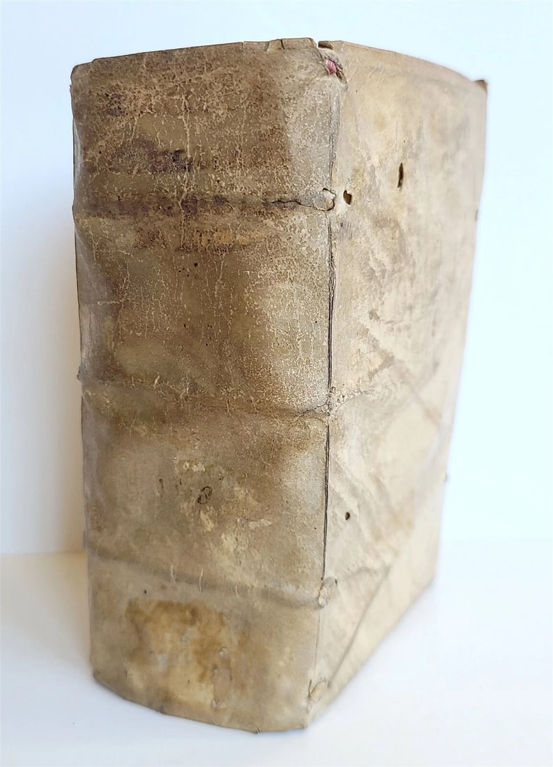 1553 Elucidatio paraphrastica in librum D. Iob by Franz Titelmans antique VELLUM - 2