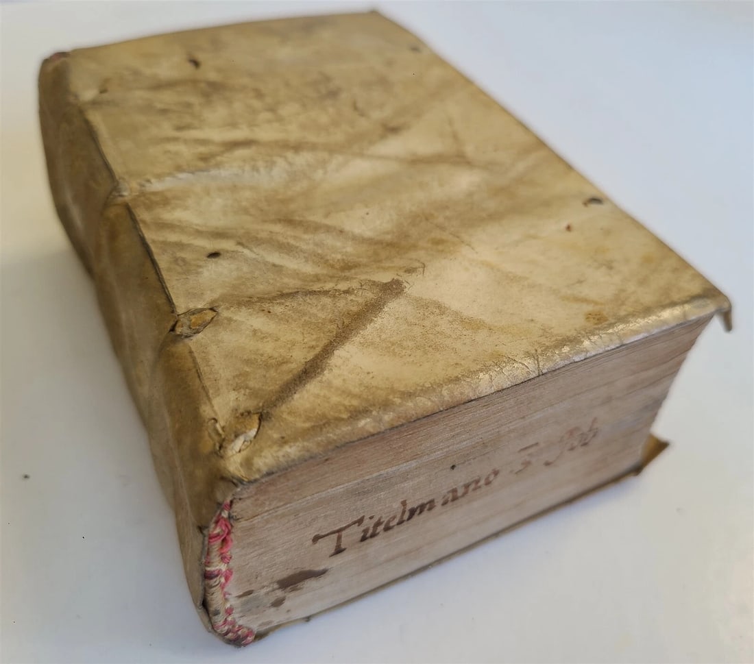 1553 Elucidatio paraphrastica in librum D. Iob by Franz Titelmans antique VELLUM - 4